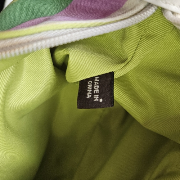 Vintage COACH Hampton's Multicolored Stripe Mini Bag Purse Y2K Millenium - Picture 10 of 11